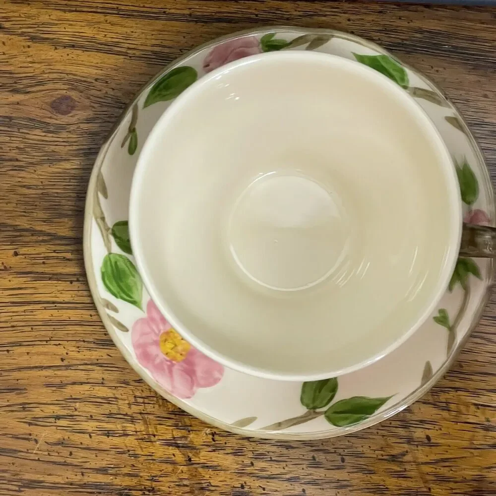 Franciscan Desert Rose Coffee/Teacup & Saucer ENGLAND Vintage‎